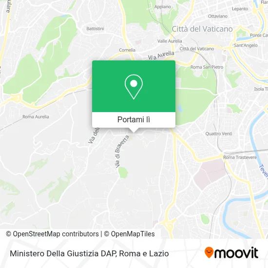 Mappa Ministero Della Giustizia DAP