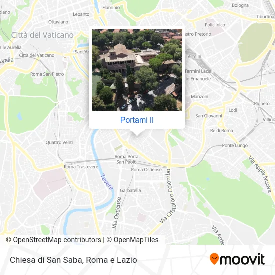 Mappa Chiesa di San Saba