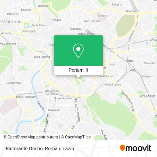 Mappa Ristorante Orazio