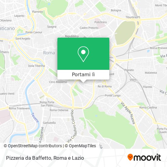 Mappa Pizzeria da Baffetto