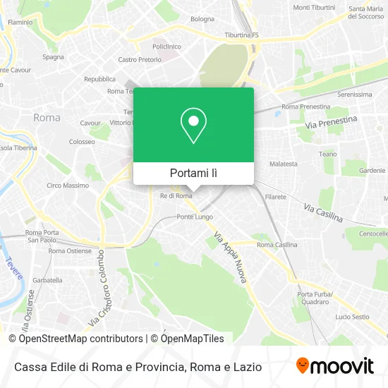 Mappa Cassa Edile di Roma e Provincia