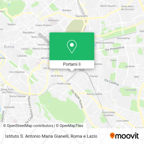 Mappa Istituto S. Antonio Maria Gianelli