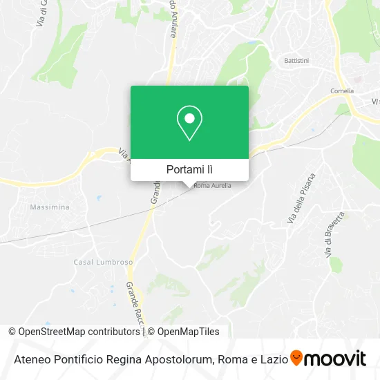 Mappa Ateneo Pontificio Regina Apostolorum