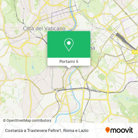 Mappa Costanza a Trastevere Feltre1