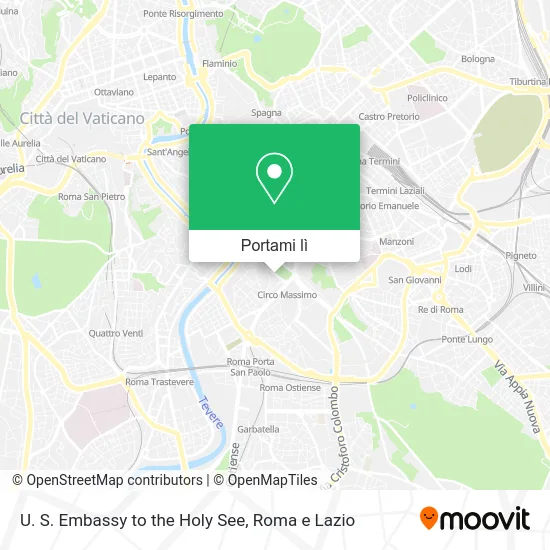 Mappa U. S. Embassy to the Holy See