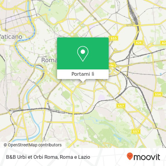 Mappa B&B Urbi et Orbi Roma