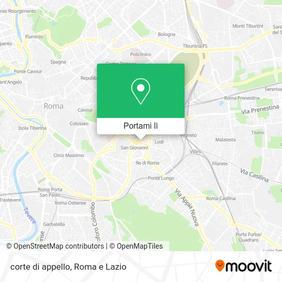 Mappa corte di appello