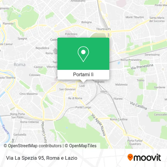 Mappa Via La Spezia 95