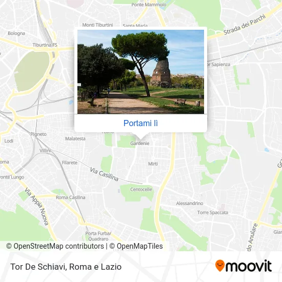 Mappa Tor De Schiavi