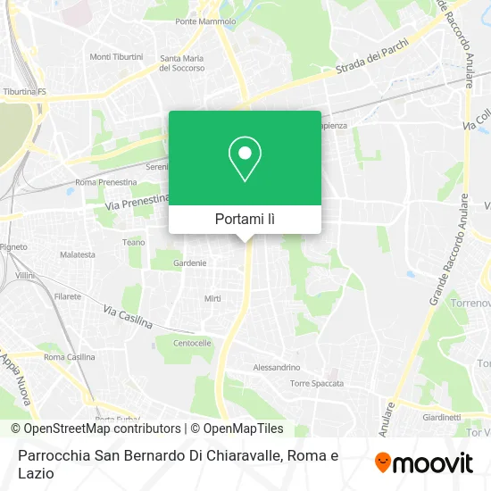 Mappa Parrocchia San Bernardo Di Chiaravalle