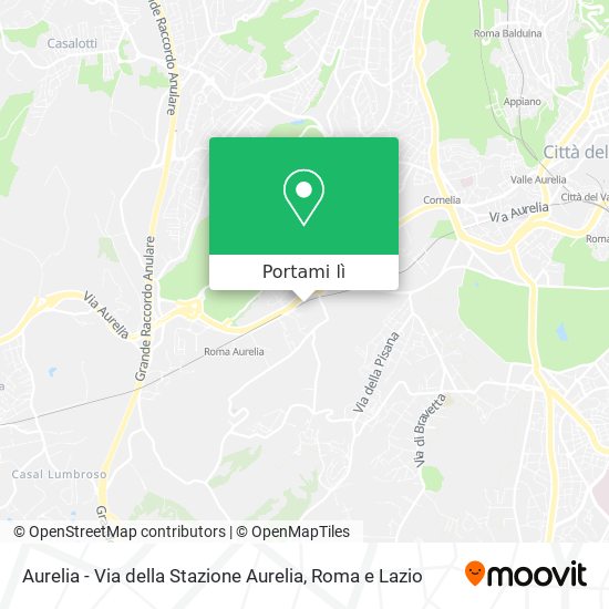 Mappa Aurelia - Via della Stazione Aurelia