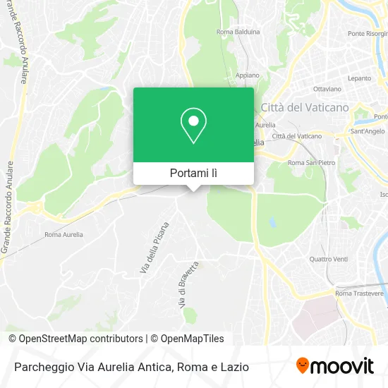 Mappa Parcheggio Via Aurelia Antica
