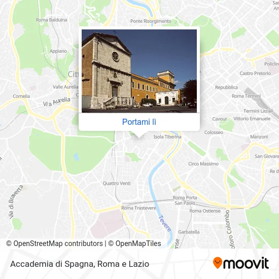 Mappa Accademia di Spagna