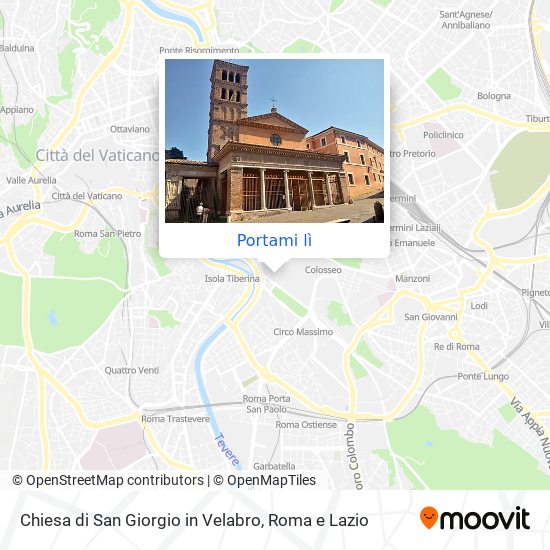 Mappa Chiesa di San Giorgio in Velabro