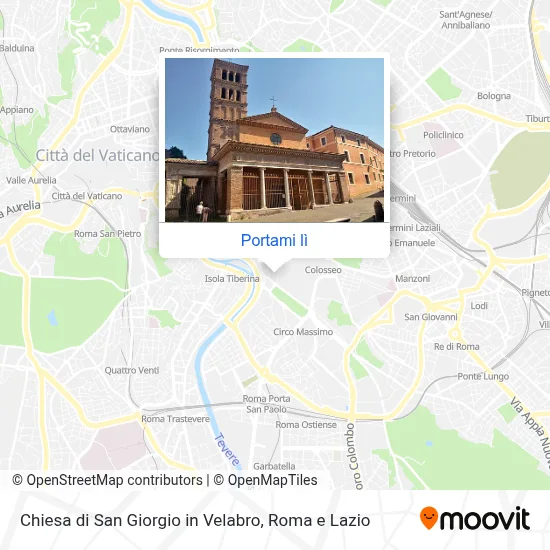 Mappa Chiesa di San Giorgio in Velabro