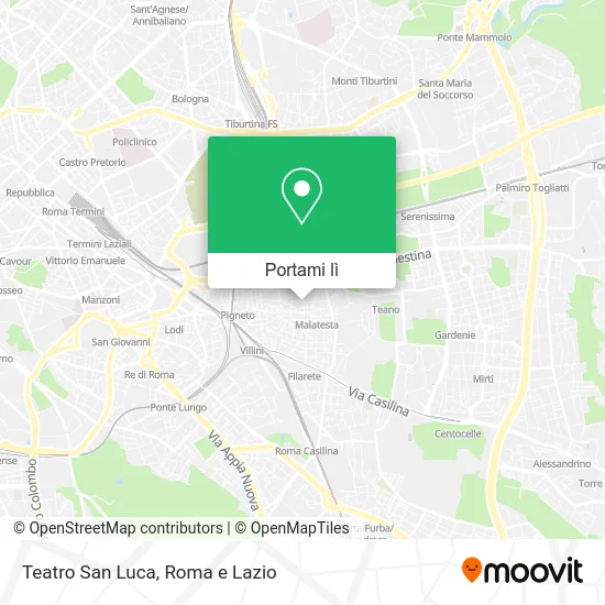 Mappa Teatro San Luca