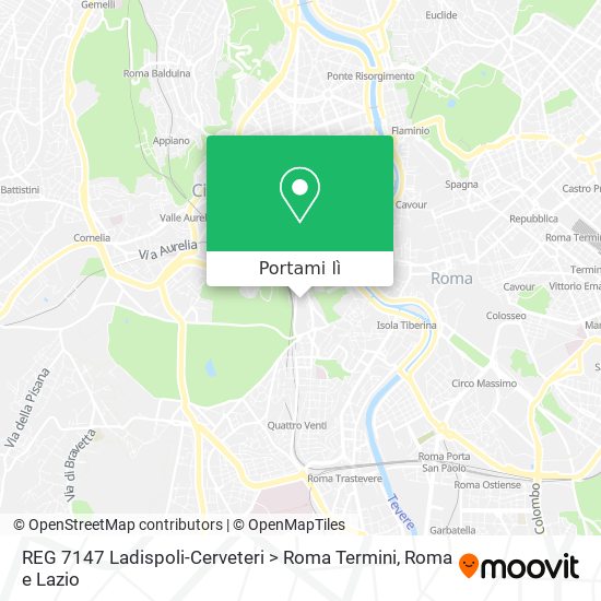 Mappa REG 7147 Ladispoli-Cerveteri > Roma Termini