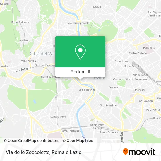 Mappa Via delle Zoccolette