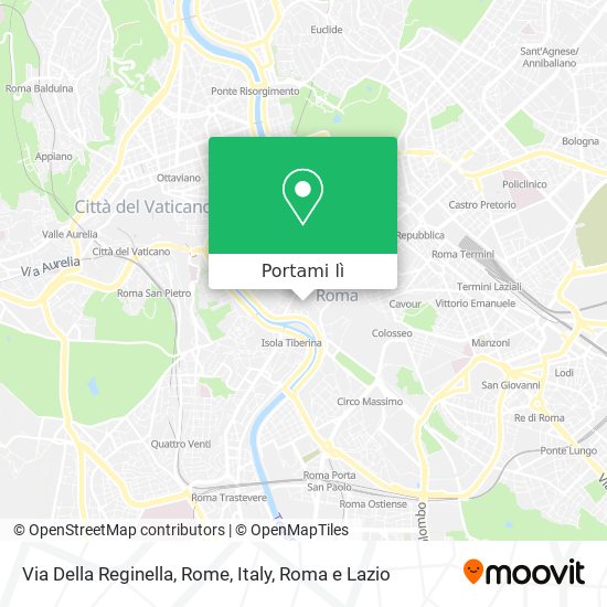 Mappa Via Della Reginella, Rome, Italy