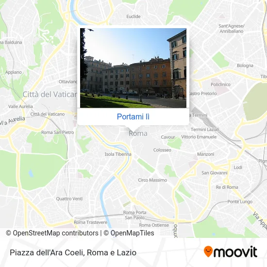 Mappa Piazza dell'Ara Coeli