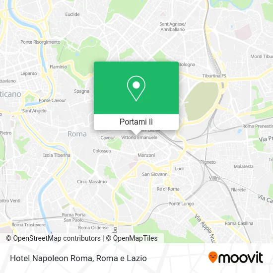 Mappa Hotel Napoleon Roma