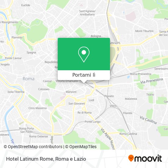 Mappa Hotel Latinum Rome