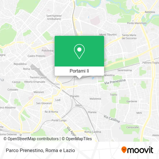 Mappa Parco Prenestino