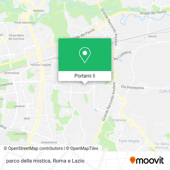 Mappa parco della mistica