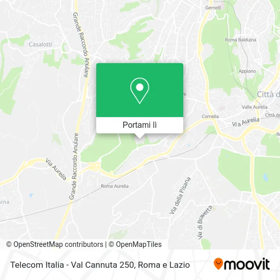 Mappa Telecom Italia - Val Cannuta 250