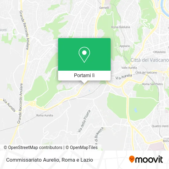 Mappa Commissariato Aurelio