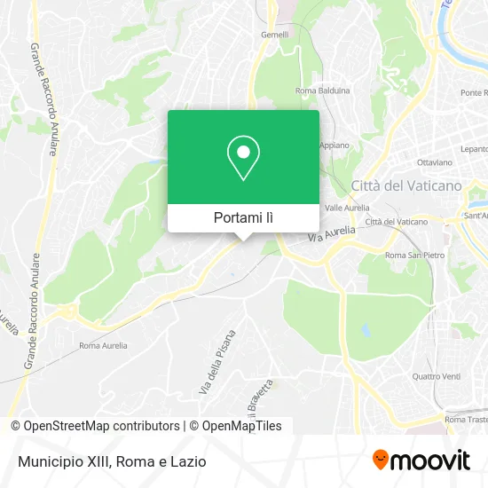 Mappa Municipio XIII