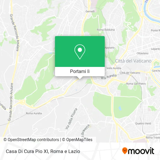 Mappa Casa Di Cura Pio XI