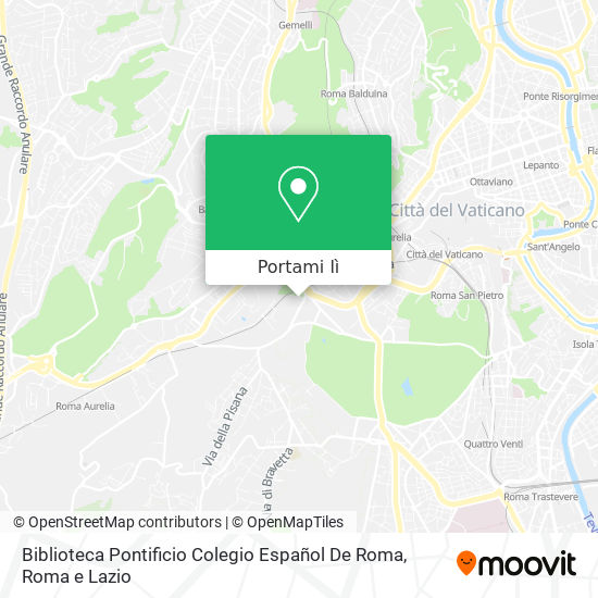 Mappa Biblioteca Pontificio Colegio Español De Roma