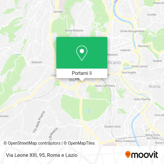 Mappa Via Leone XIII, 95