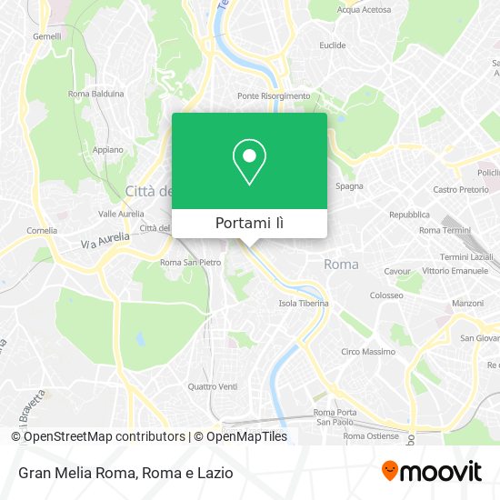 Mappa Gran Melia Roma