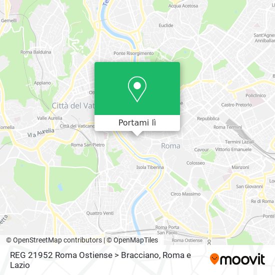 Mappa REG 21952 Roma Ostiense > Bracciano