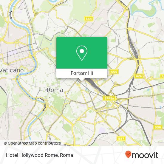 Mappa Hotel Hollywood Rome