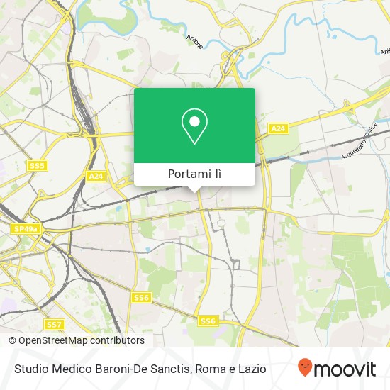 Mappa Studio Medico Baroni-De Sanctis