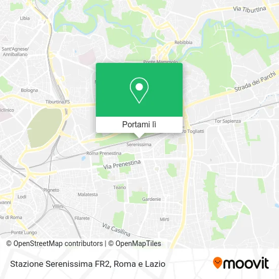 Mappa Stazione Serenissima FR2