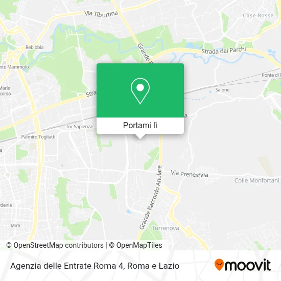 Mappa Agenzia delle Entrate Roma 4