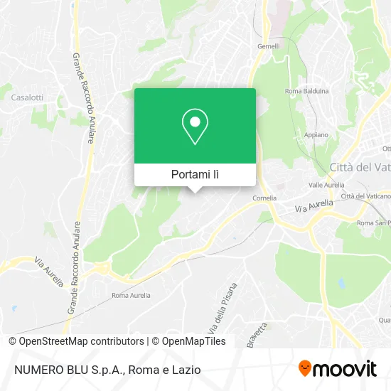 Mappa NUMERO BLU S.p.A.