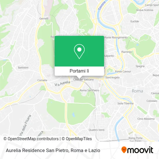 Mappa Aurelia Residence San Pietro