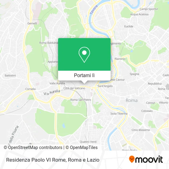 Mappa Residenza Paolo VI Rome