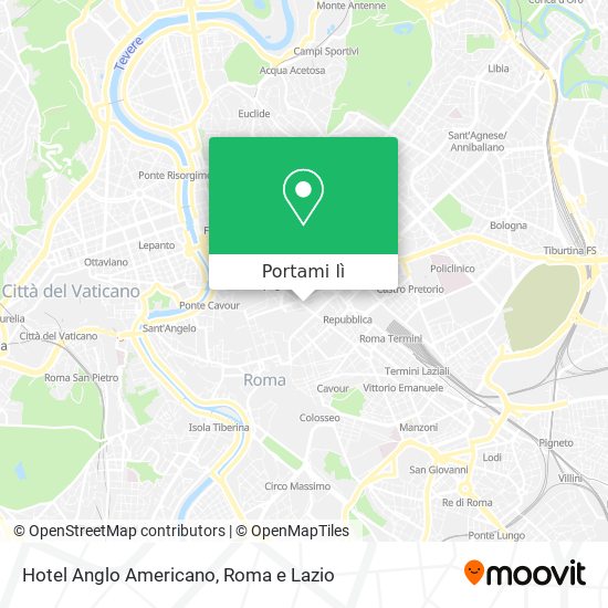 Mappa Hotel Anglo Americano