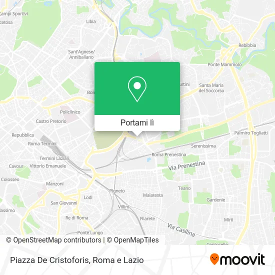 Mappa Piazza De Cristoforis