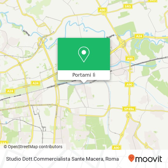 Mappa Studio Dott.Commercialista Sante Macera