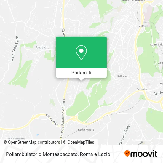Mappa Poliambulatorio Montespaccato