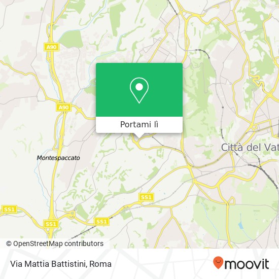 Mappa Via Mattia Battistini