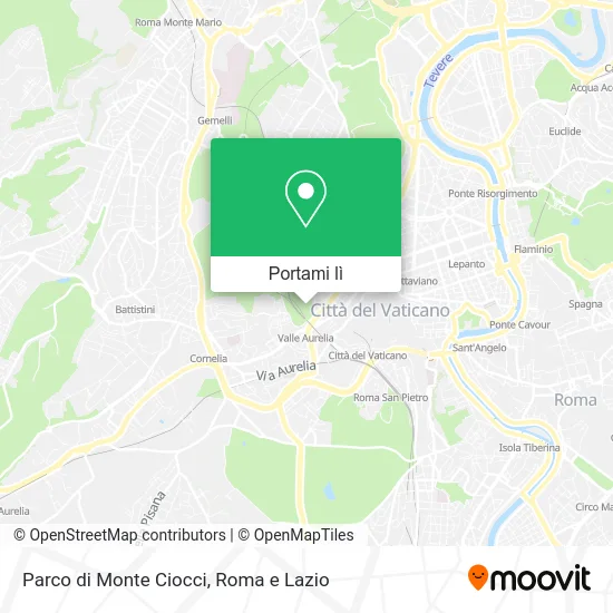 Mappa Parco di Monte Ciocci