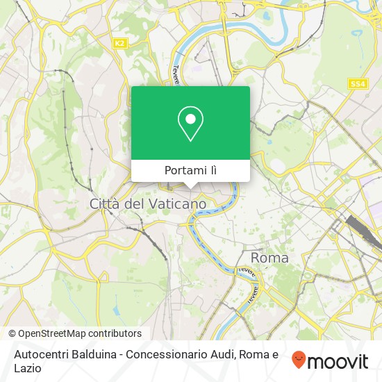 Mappa Autocentri Balduina - Concessionario Audi